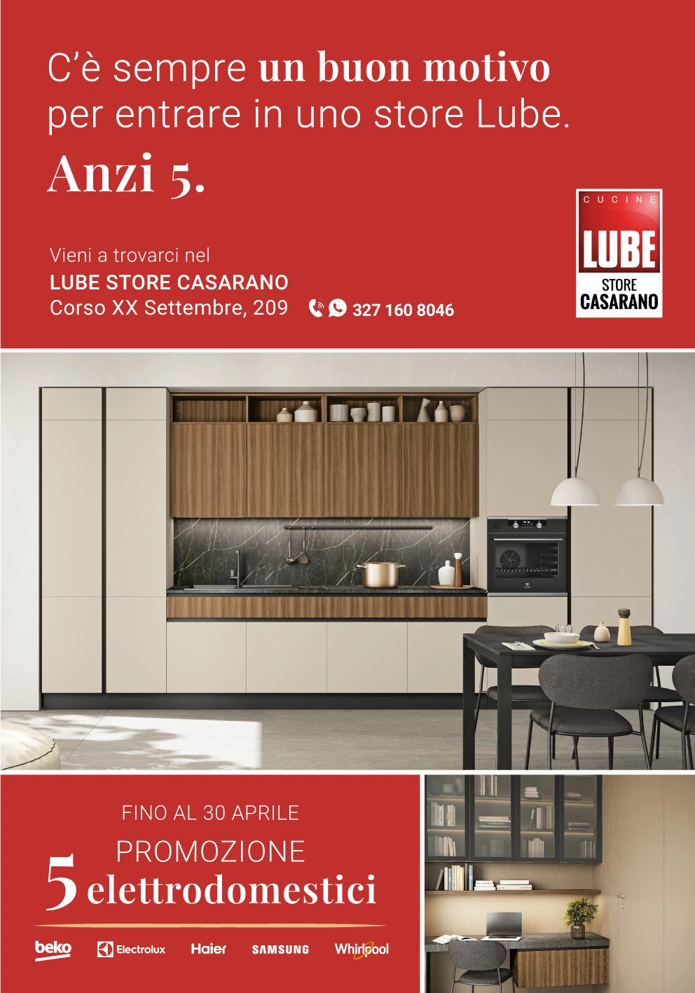 Lube Casarano promozione 5Elettrodomestici lecce cucine vertical