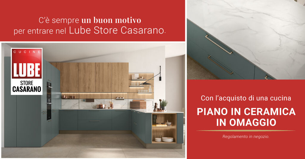 piano in ceramica in omaggio Lube Store Casarano